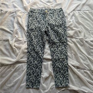 Chico’s Platinum Animal Print Jeans